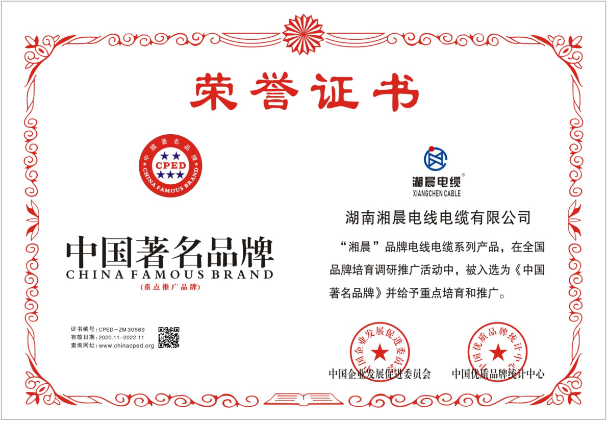 湘晨證書